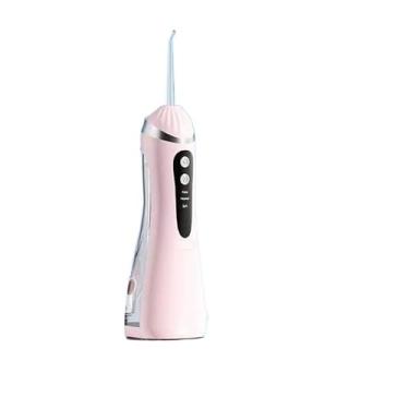 Imagem de Irrigador Oral Dental Portátil Sem Fio Com Jato de Água Recarregável para Higiene Bucal Profunda(Rosa)