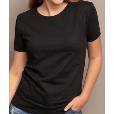 Imagem de Camiseta Feminina Luau Brasil  Básica e Confortável em 100 Algodão, Pr