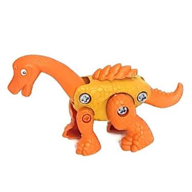 Imagem de Brinquedo Planeta Dinossauro Monte Seu Dino - Toyng, Laranja 1