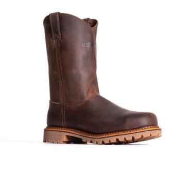 Imagem de Silverado Bota de trabalho masculina Wellington de 25,4 cm (EUA) 7702, Marrom, 45