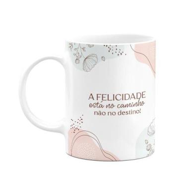 Imagem de Caneca Motivação - A felicidade está no caminho - JPS INFO