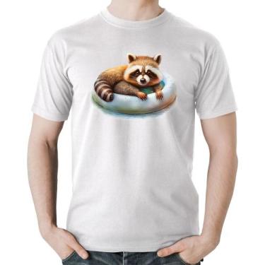 Imagem de Camiseta Algodão Panda Vermelho Relaxando Na Piscina - Foca na Moda, B