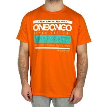 Imagem de Camiseta Onbongo Estampada Boni Laranja-Masculino