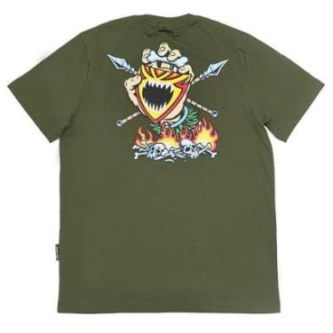 Imagem de Camiseta Santa Cruz Salba Sceaming Witch Doctor - Verde Militar-Masculino