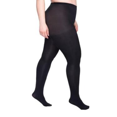 Imagem de Meia Calça Fio 80 Opaca Plus Size Loba 5852-001, Preto, XG