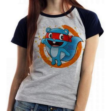 Imagem de Baby look blusa feminina ou Camiseta unissex Happy Tree Friends Splend