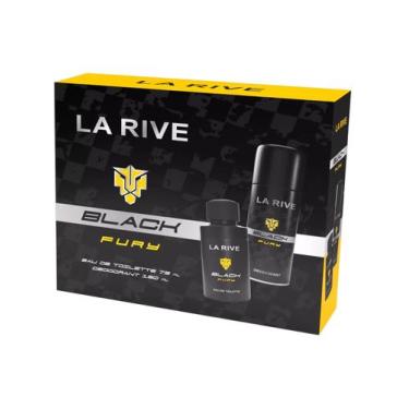 Imagem de Kit La Rive Perfume Black Fury EDT 75 ml e Desod 150ml Masculino