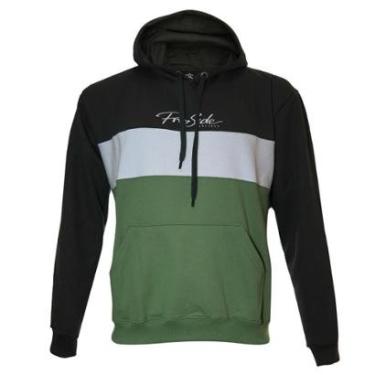 Imagem de MOLETOM PROSIDE CANGURU RECORTE CINZA MASCULINO-Masculino