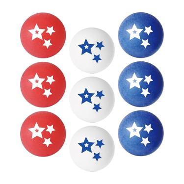 Imagem de JarThenaAMCS 36 bolas patrióticas de tênis de mesa bola de pingue-pongue 40 mm bolas de treinamento de estrela vermelha branca azul para 4 de julho, dia da independência, atividades internas e