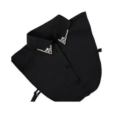 Imagem de Camisa Branca Feminina Versátil Com Gola Falsa Para Uso Interno Na Pri