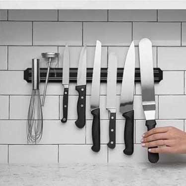 Imagem de Barra Magnética 33cm para Facas e Ferramentas – Organização Eficiente com Forte Magnetismo para Cozinha, Varanda Gourmet e Churrasqueira – Ideal para Organização de Utensílios e Facilidade de Acesso