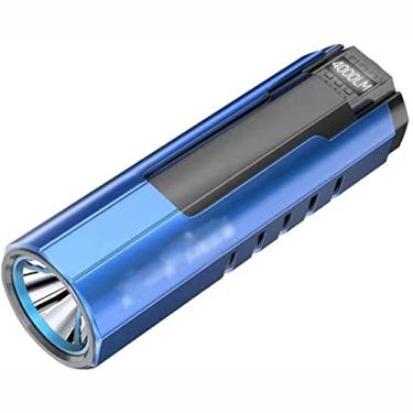 Imagem de Feiyx Lanterna de iluminação, mini lanterna portátil, lanterna de LED super brilhante, lanterna recarregável por USB, acampamento ao ar livre, caminhadas, uso ao ar livre, para inspeção, trabalho e