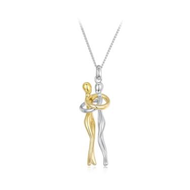Imagem de GemKing Colar BSN437 Mother and Child Embrace, Prata esterlina, Sem Pedra Preciosa