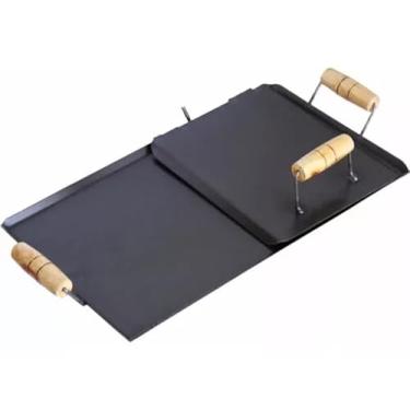 Imagem de Chapa Sanduicheira Em Aço 47x28 Cm Com Meio Abafador