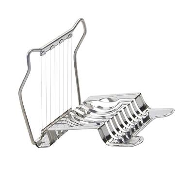 Imagem de Cosiki Cortador de Ovos de Aço Inoxidável, Ferramenta de Corte Estável para Ovo Cozido, Banana, Morango, Kiwi, Máquina de Lavar Louça Segura para Adultos e Crianças (Fio de aço)