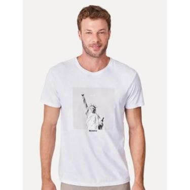 Imagem de Camiseta Reserva Masculina Estampada Sextou NY Branca-Masculino