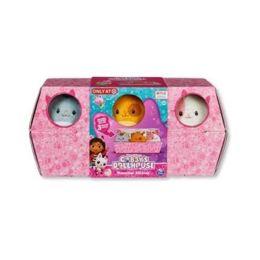 Imagem de Kit 3 pelucia de hamster kitties - gabbys dollhouse
