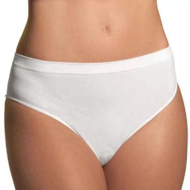 Imagem de Kit Com 6 Calcinhas Trifil Cintura Alta Sem Costura Ref.1971, Branco, 