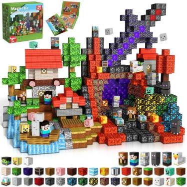 Imagem de 500 Peças Blocos Magnéticos de 2 cm - Brinquedos Magnéticos para Crian