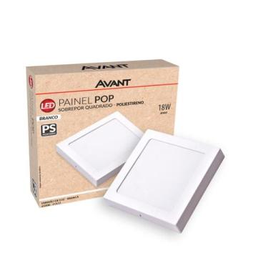 Imagem de Painel led Plafon Pop Sobrepor 18w 6500k Branco Frio 22cm 110v/220v Bi