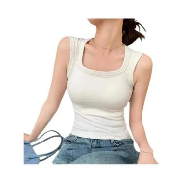 Imagem de Top Esportivo Feminino Sem Costura, Respirável, Sem Mangas, Para Trein