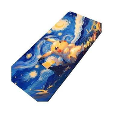 Imagem de Grande Mouse Pad De Borracha Pikachu Para PC, Tapete De Mesa Para Jogo
