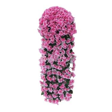 Imagem de Cesto de Parede com Flores Artificiais - Simuladas Decorativas para Casamento e Lar Nível Fácil Usar