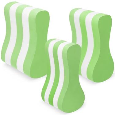 Imagem de Soulchen Pacote com 3 boias de natação, 3 tamanhos, boia de natação com 5 camadas, boia para treinamento de perna, auxílio de natação para treinamento de volta, combo de tração para adultos