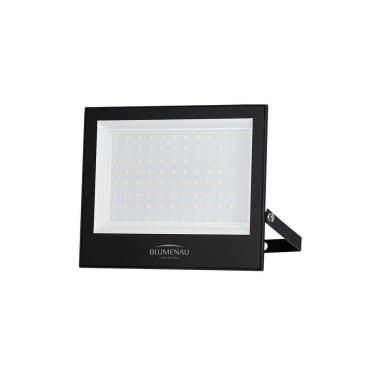 Imagem de Refletor Blumenau Led Play 100w Preto Bivolt 6500k Luz Branca
