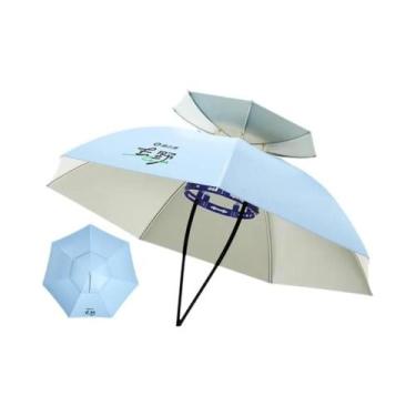 Imagem de Chapéu Guarda-Chuva Portátil Com Proteção UV UPF 50+ Impermeável Para 