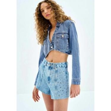 Imagem de Shorts Jeans Hot Pant com Tachas-Feminino