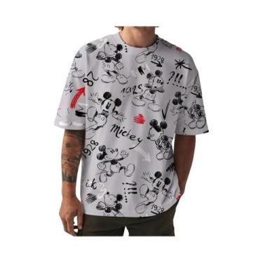 Imagem de Camiseta Com Estampa Do Mickey Mouse, Masculina, Feminina, Casual, De 