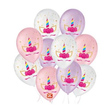 Imagem de Bexiga Balão Temático 25 Unidades 9" Festas Aniversários Comemorações 