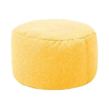 Imagem de Puff Redondo De Linho 30cm X 20cm OTAUTAU, Otomano, Apoio Para Os Pés,