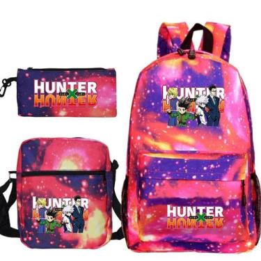 Imagem de Conjunto de mochilas Hunters Hunterss Satchel Mochila escolar de polié