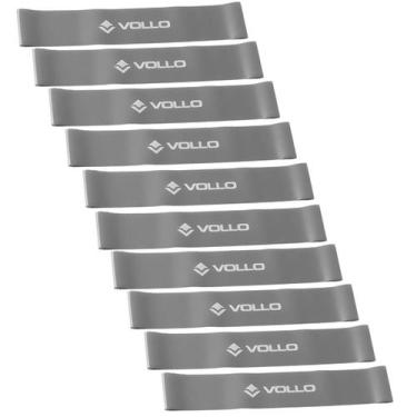 Imagem de Kit Com 10 Mini Band De Exercício Nível Forte Vp1054 Vollo