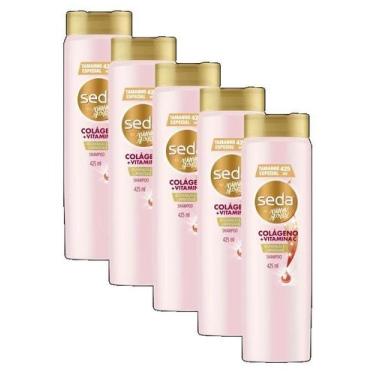 Imagem de 5 Shampoo Seda by Niina Secrets Colágeno + Vitamina C 425ML