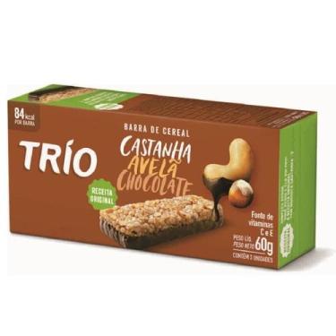 Imagem de Barra Cereal Castanha E Avelã Com Chocolate Trio 20g 3 Un