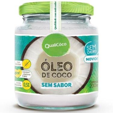 Imagem de Óleo de Coco Sem sabor 200ml Qualicôco