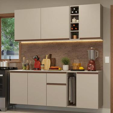Imagem de Armário de Cozinha Compacta 180 cm Suspenso Crema Nice Madesa 04