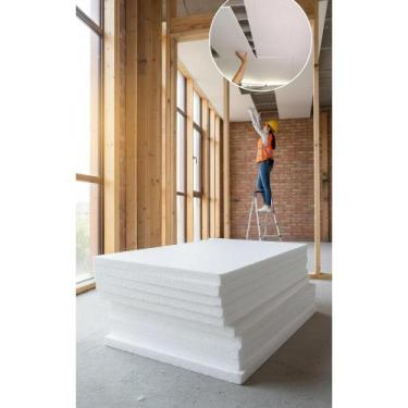 Imagem de Placa Isopor Antichamas 20mm 50x100cm (12 Un.) Forro Teto - Congratula