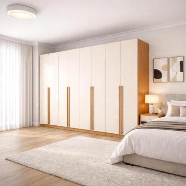Imagem de Guarda-roupa 8 Portas Modular sem Maleiro Luna - Politorno