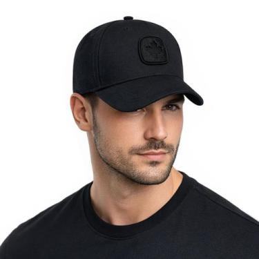 Imagem de Boné Clássico Masculino Aba Curva Ajustável Black Volk