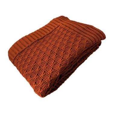 Imagem de Manta Peseira de Tricot 90x180 Cm - Colméia - Belchior