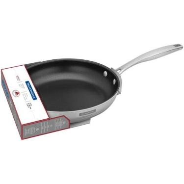 Imagem de Frigideira Grano 30 Cm Inox Tramontina Antiaderente Triplo, Inox, 30cm