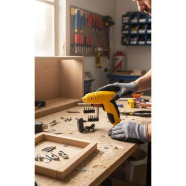 Imagem de Parafusadeira Elétrica Speed Pró Bivolt Amarela C/ 11 Bits - Congratul