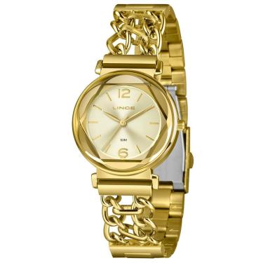 Imagem de Relógio Lince Feminino Ref: Lrg4841l34 C2kx Bracelete Dourado