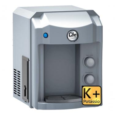 Imagem de Purificador de Água de Bancada e Parede Top Life He Oxi K+ 8 Etapas Alcalina Natural e Gelada Prata 110V