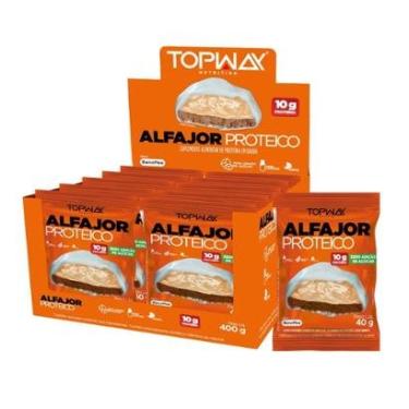 Imagem de Alfajor Proteíco Sem Açúcar Topway Caixa Com 10 Un-Unissex