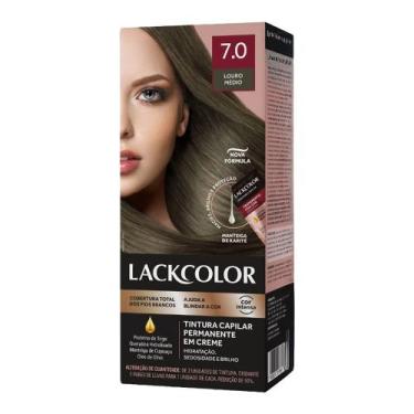 Imagem de Tintura 7.0 Louro Médio Lack Color Creme Kit Duplo